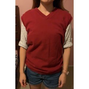 Red Sweater Vest